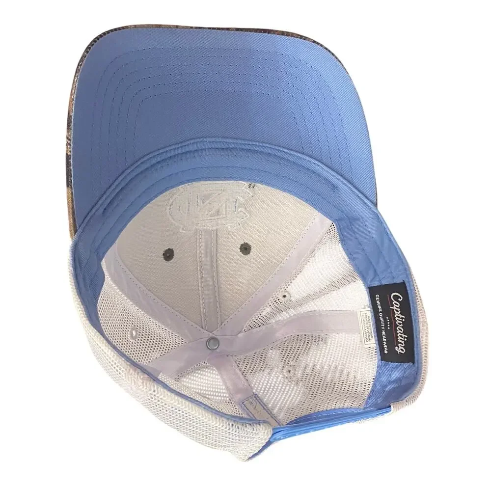 UNC Tar Heels Camo Trucker Hat Carolina Blue Mesh Snapback Cap Chapel Hill NCAA